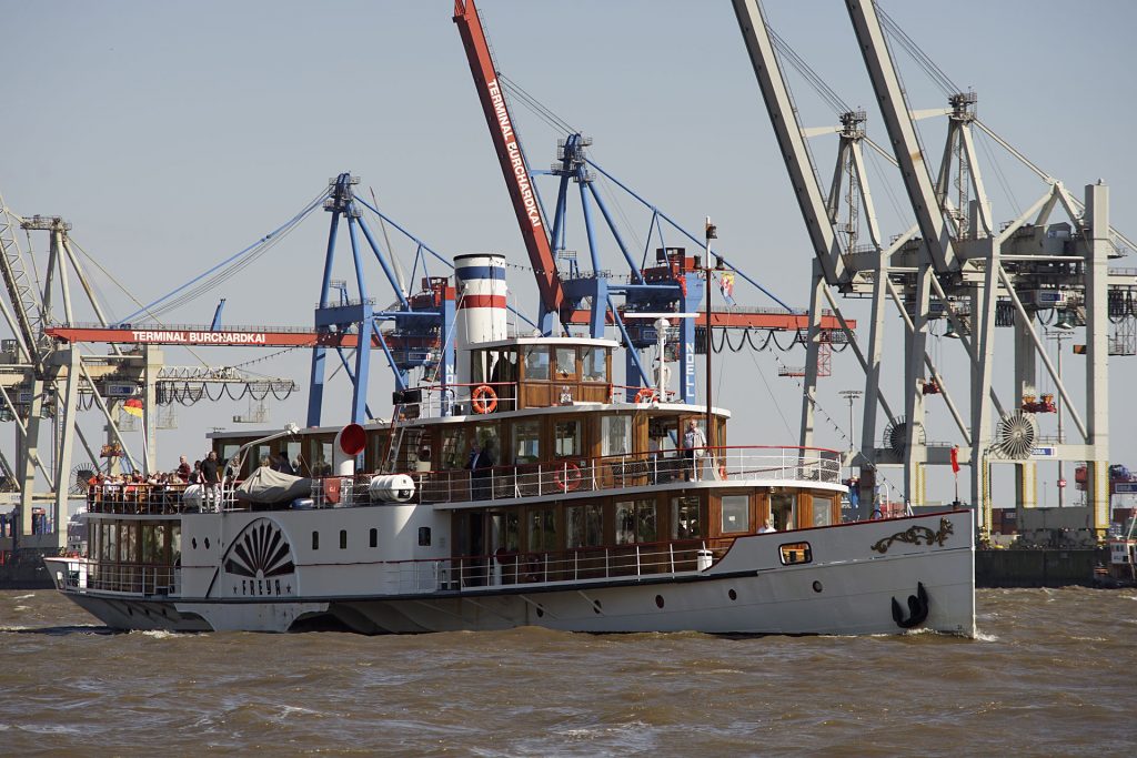 Der 1905 gebaute Schelde-Raddampfer "Freya" war zeitweise die offizielle Yacht der niederländischen Königin Wilhelmina.